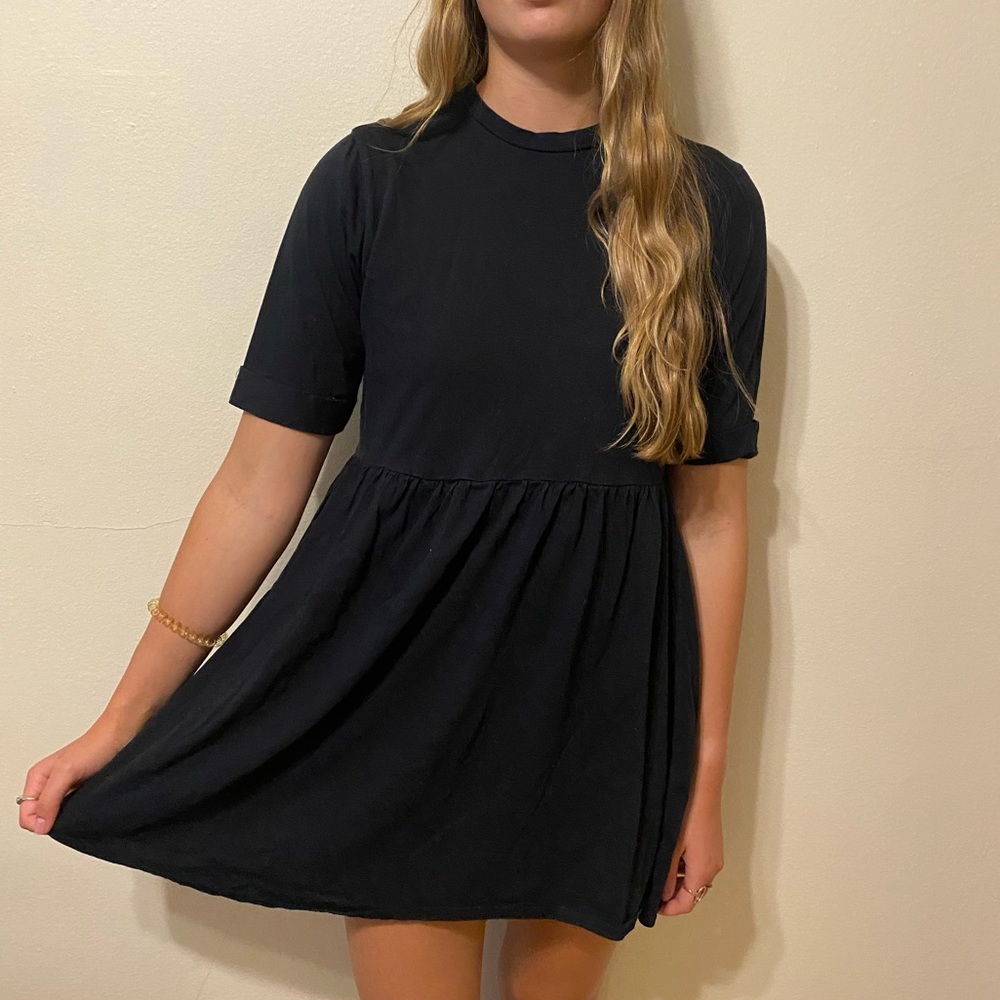 Black shift dress